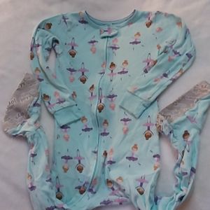 3T Ballerina Footie Pajamas